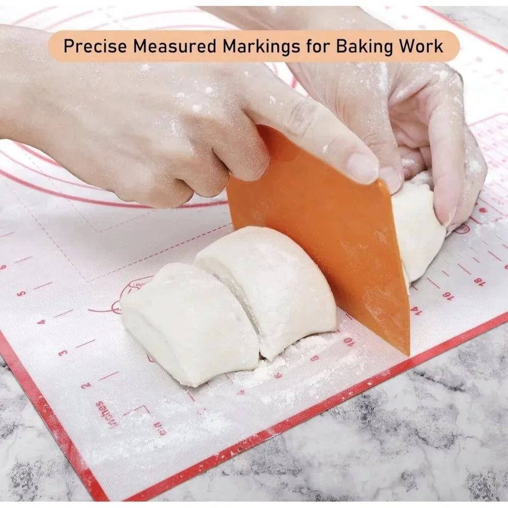 Silicone Pastry Baking Mat Dough - 16X24Inch Large Non Stick Slip Cookie Bread - Picture 6 of 9
